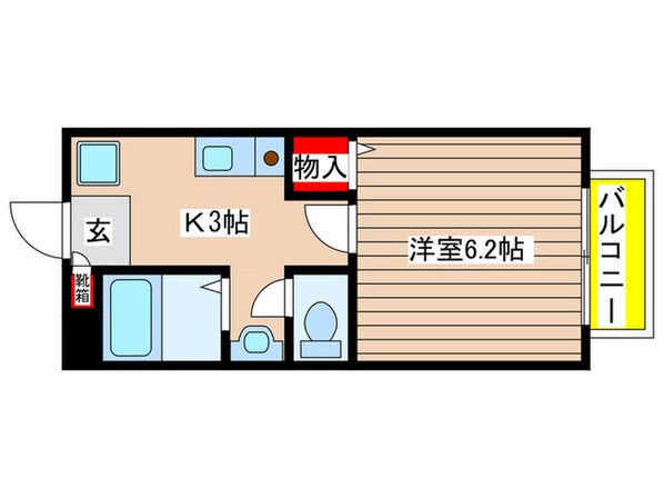 ヒルズ北屋敷の物件間取画像